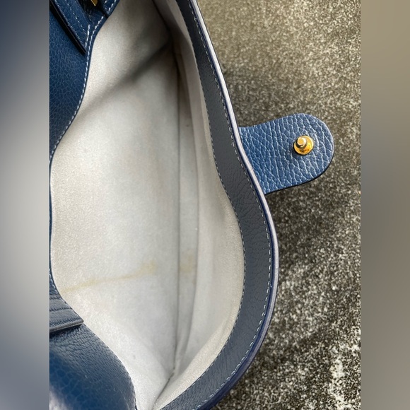 Senreve Doctor Bag in Dark Blue Italian Leather - Picture 15 of 16